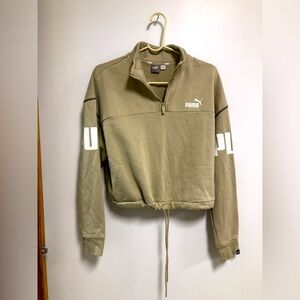 Puma Women's sweatshirt color Tan size XL